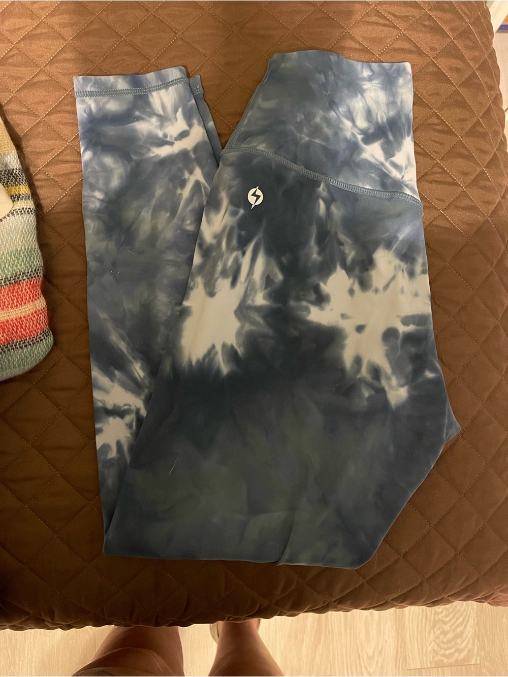 Popflex Blue Tie-Dye Women’s Leggings
